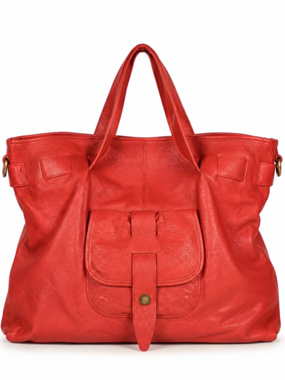 Red Lamb Leather XL SatchelBag